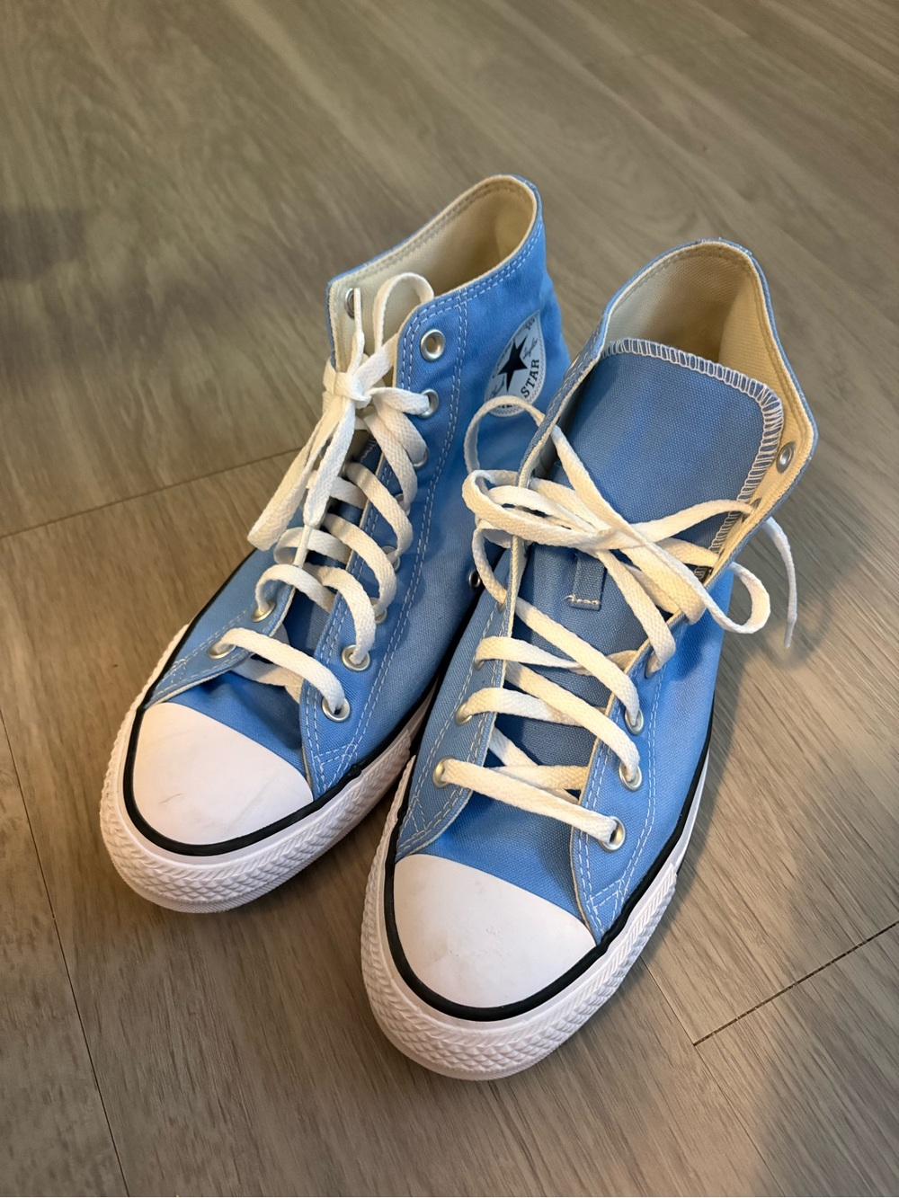 Converse Light Blue High-Top Canvas Sneakers
